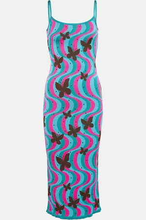 Alessandra Rich Jacquard midi dress