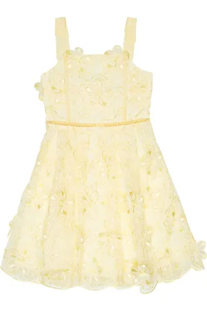 Self-Portrait Floral guipure lace dress