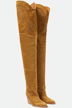 PARIS TEXAS Holly Dakota suede over-the-knee boots