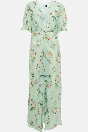 RIXO London Ariel floral cotton and silk dress