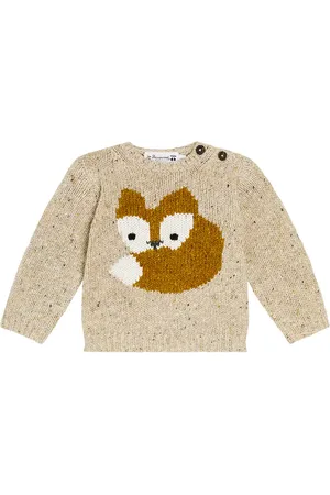 BONPOINT Baby Blumaro intarsia wool-blend sweater