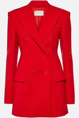 Sportmax Vischio double-breasted wool-blend blazer