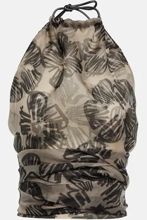 Max Mara Shaila silk crop top