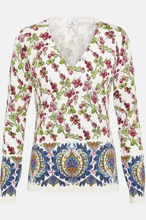 Etro Printed silk-blend sweaters