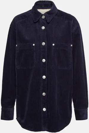 Marant Etoile Randal cotton and linen corduroy shirt