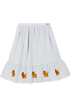 Tiny Cottons Tiny Poodle checked cotton skirt