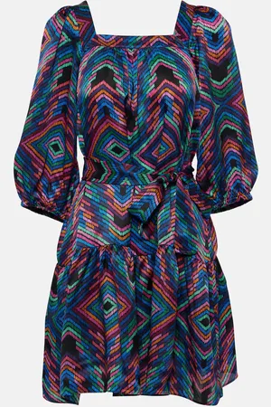 ERES Nightclub printed satin minidress