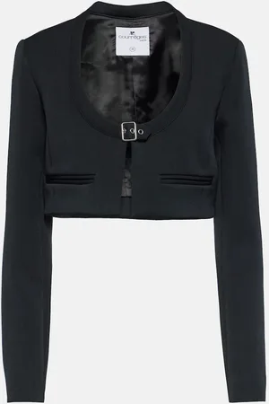 Courrèges CourrÃ¨ges Scoop-neck cropped jacket