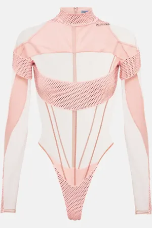 MUGLER Paneled bodysuit