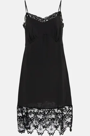 Simone Rocha Lace-trimmed slip dress