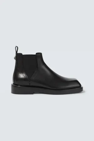 VERSACE Leather Chelsea boots