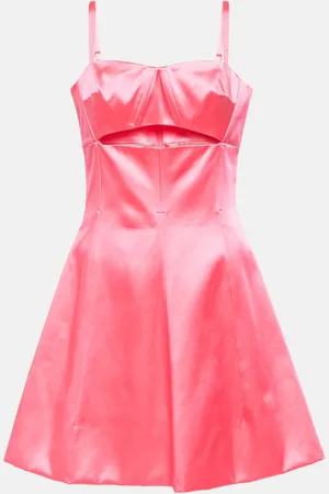 Patou A-line cotton-blend minidress