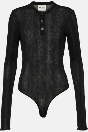 Khaite Janelle cotton-blend jersey bodysuit