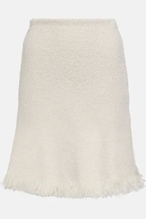Chloé ChloÃ© Fringed bouclÃ© miniskirt