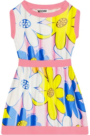 Moschino Floral satin and cotton dress