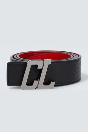 Christian Louboutin CL logo reversible leather belt