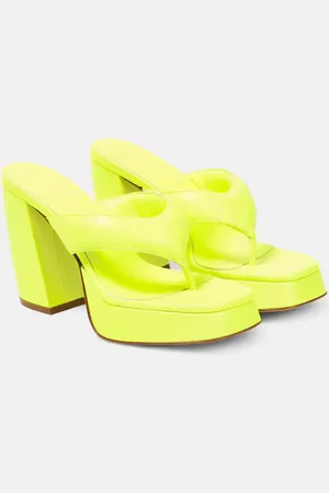 Gia Borghini Gia 17 leather platform thong sandals