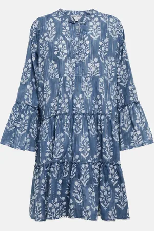 Juliet Dunn Floral cotton-blend minidress