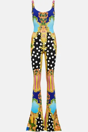 VERSACE Medusa Palm Springs flared jumpsuit