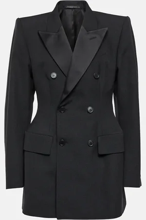 Balenciaga Hourglass double-breasted wool blazer