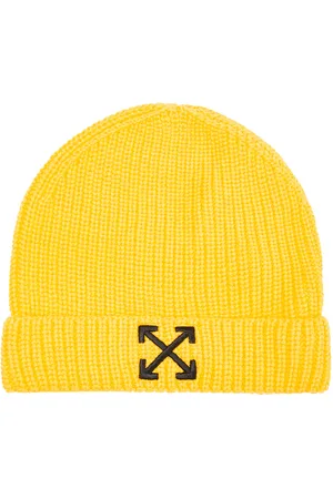 OFF-WHITE Logo cotton beanie