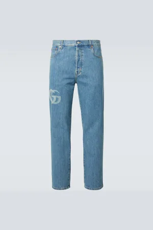 Gucci Double G mid-rise slim jeans