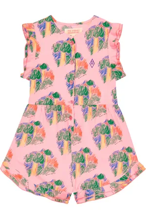 The Animals Observatory Squirrel printed cotton playsuit