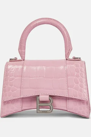 Balenciaga Hourglass Small croc-effect tote bag