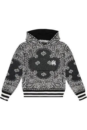 AMIRI Cotton and cashmere bandana hoodie
