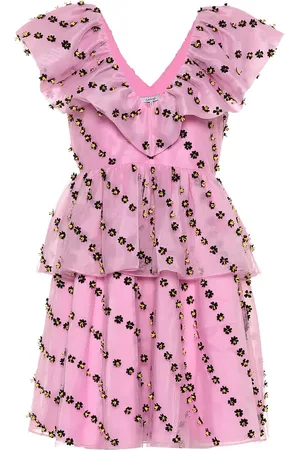 Ganni Floral-embellished dress