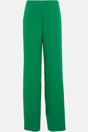 VALENTINO High-rise wide-leg silk pants