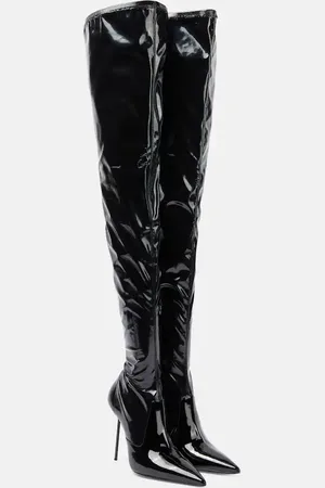 PARIS TEXAS Lidia latex over-the-knee boots