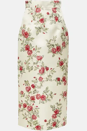 EMILIA WICKSTEAD Lorinda floral pencil skirt