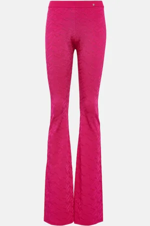 VERSACE La Greca high-rise flared pants