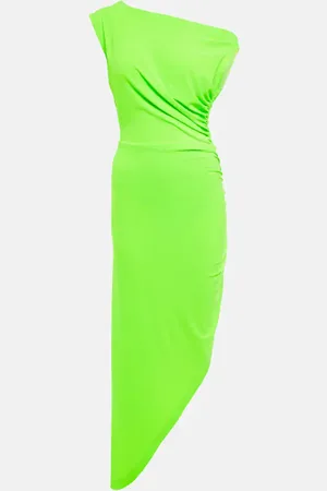 Norma Kamali Diana asymmetrical mini dress
