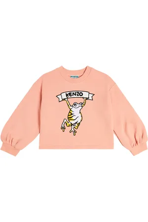 Kenzo Embroidered cotton-blend sweatshirt