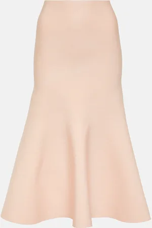 Victoria Beckham High-rise flared midi skirt