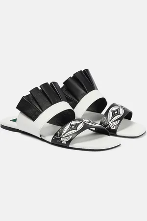 Puccini Embroidered leather sandals