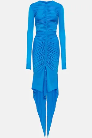 ALEX PERRY Marston satin midi dress