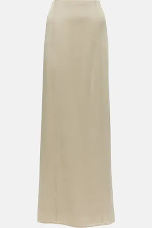 Brunello Cucinelli Satin maxi skirt