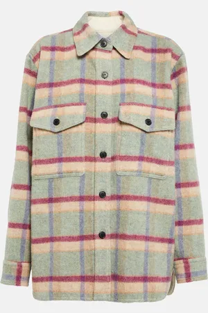 Marant Etoile Faxon wool-blend shirt jacket
