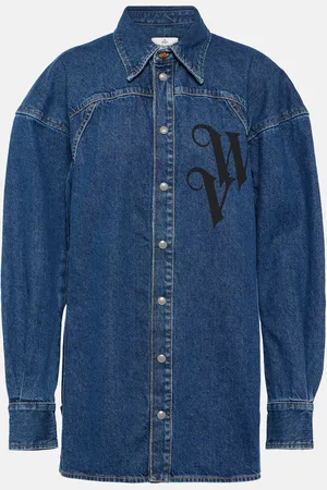 Vivienne Westwood Logo denim shirt