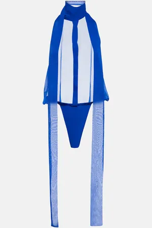 LAQUAN SMITH Tie-neck bodysuit