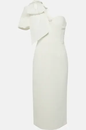 Rebecca Vallance Bridal Bon Ami bow-detail midi dress