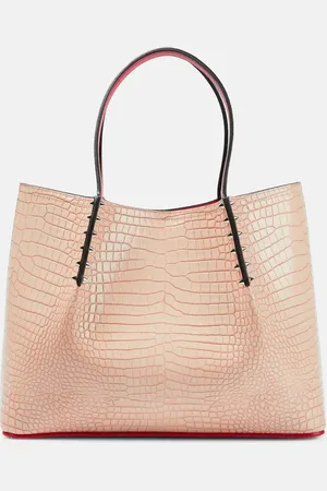 Christian Louboutin Cabarock Small croc-effect leather tote