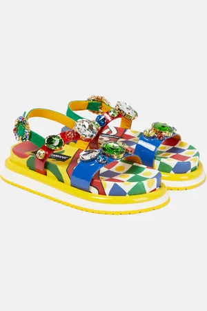 Dolce & Gabbana Day Love embellished leather sandals