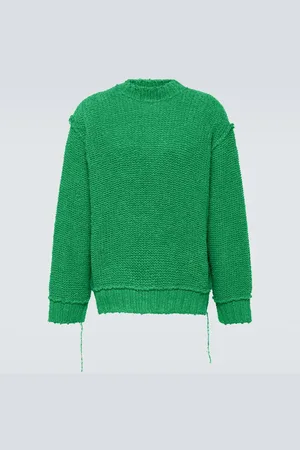 SACAI Distressed cotton sweater
