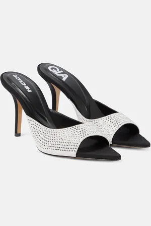 Gia Borghini Perni 04 Uni embellished leather mules