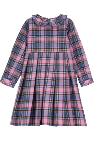 Rachel Riley Checked flannel cotton dress