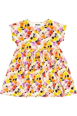 Molo Baby Channi floral cotton-blend dress